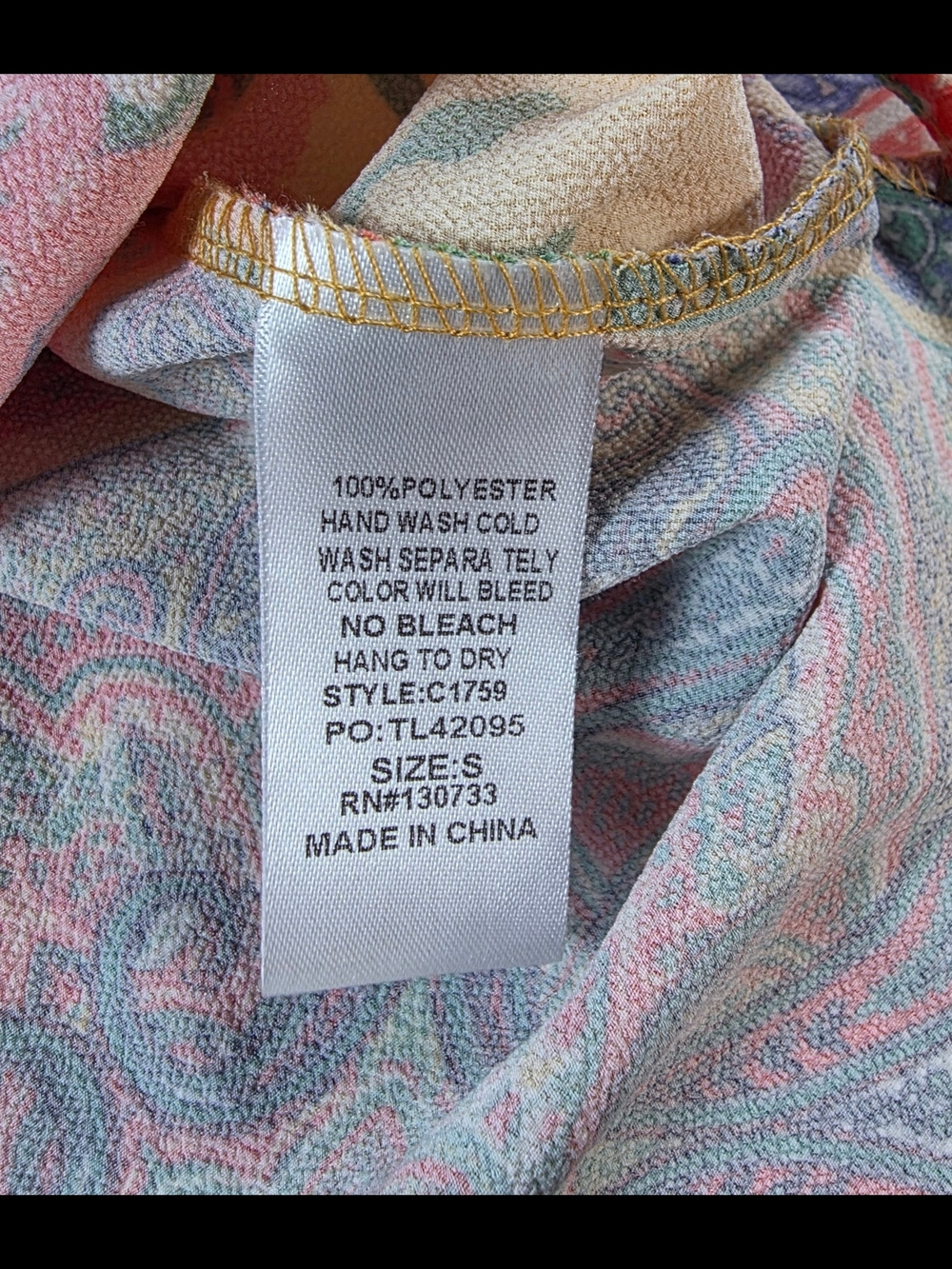 Umgee Colorful Patchwork Tie-Front Cami Top - Picture 8 of 9